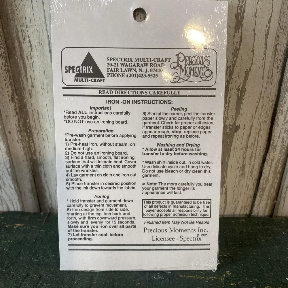 Precious Moments Bugle Girl #471 Iron On Transfer Spectrix‎ Multi-Craft NIP